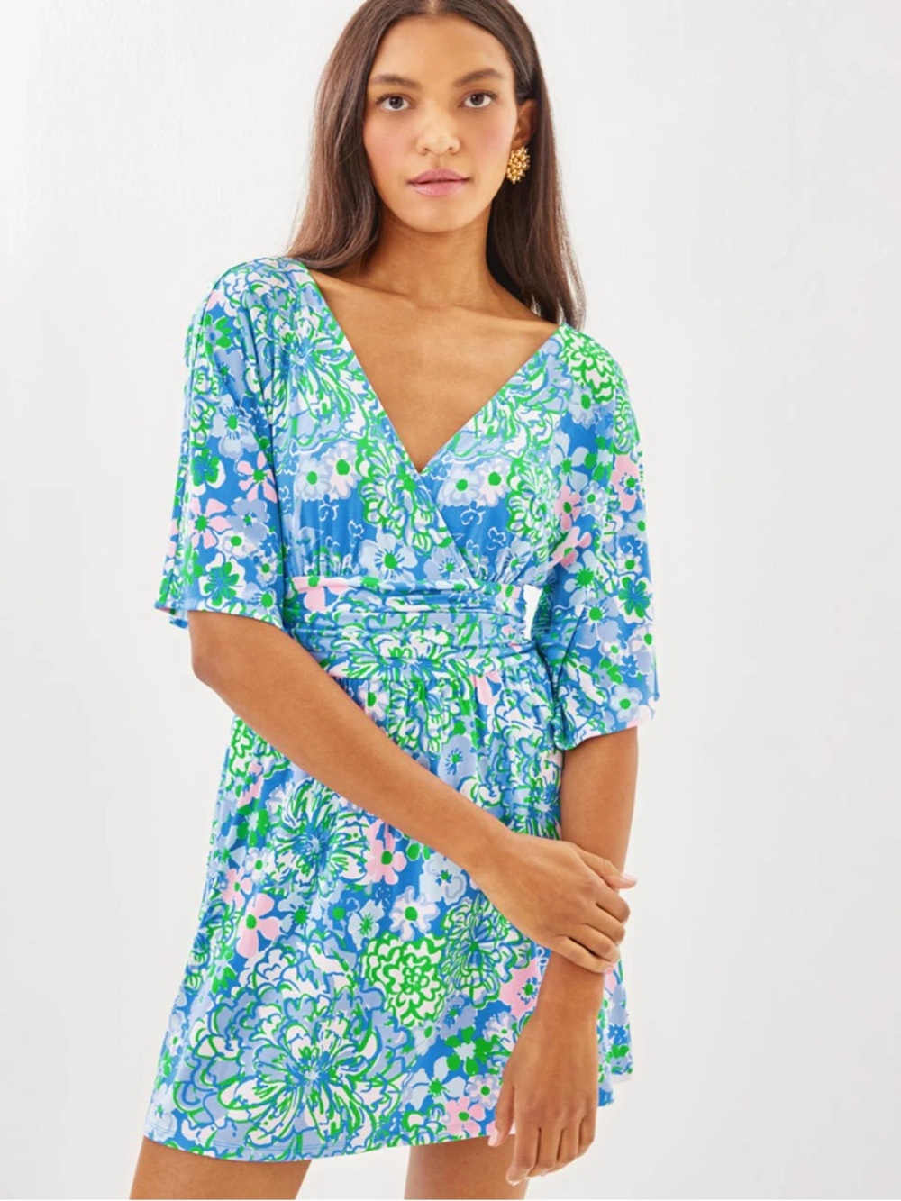 Lilly Pulitzer Parigi Knit Skort Romper Floral Print Size Small